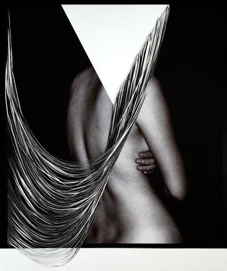 Atta (self), 2015,&nbsp;C-type print and hand-cut canvas,&nbsp;48.5&nbsp;x 44 inches/124 x 112 cm