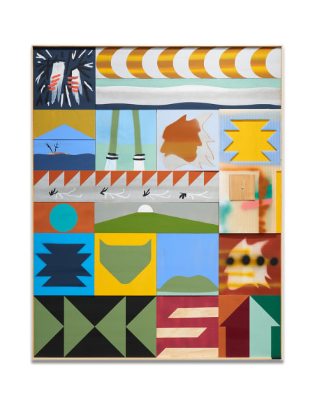 Matthew Kirk, Clear Your Eyes, 2024, mixed media, 152.4 x 122 cm (60 x 48 inches)