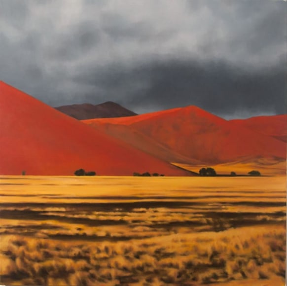 April Gornik, Other Deserts, 2011, oil on linen, 26 x 26 inches