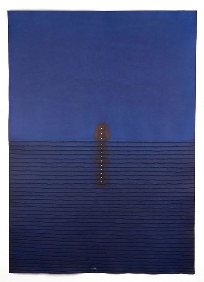 Ambor III, 2006, Ink & dye on paper, 60 x 45"