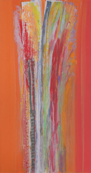 Surya&#039;s Grace, 2008, Acrylic on linen, 69.75 x 36.75&quot;