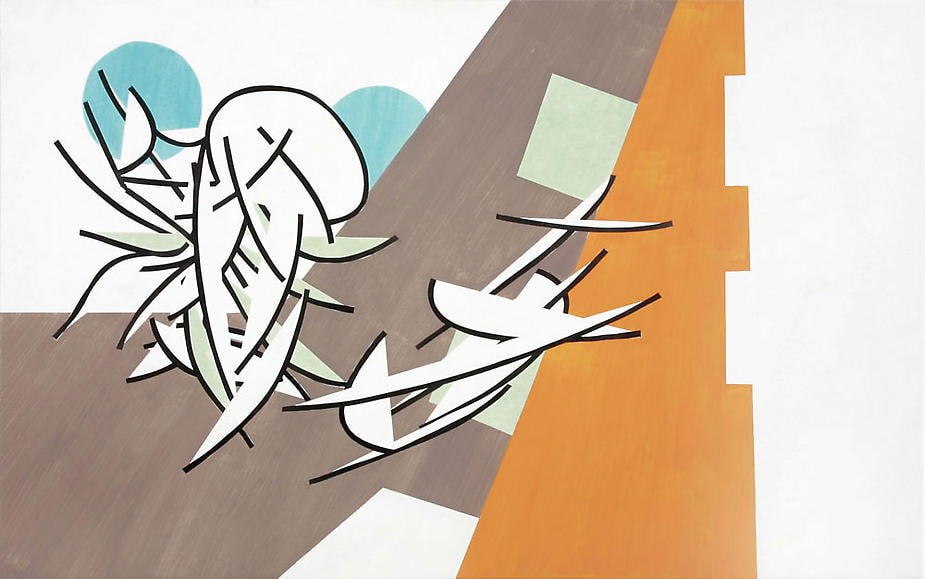 Argus, Builder of the Argo, 2002, Acrylic on canvas, 44 x 70&quot;