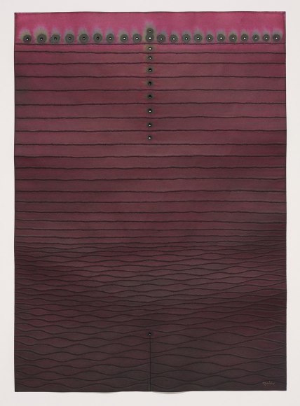 Sohan Qadri, Amrita IV, 2007, ink and dye on paper, 140 x 99 cm (55 x 39 inches)