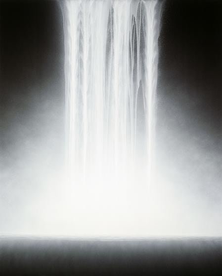 , Hiroshi Senju, Waterfall, 2011, acrylic pigment on Japanese mulberry paper, 89.5 x 71.6 inches/228 x 182 cm