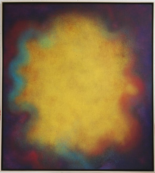 Natvar Bhavsar,  AGAM III , 2004, Pure pigment on canvas, 62 x 56&quot;
