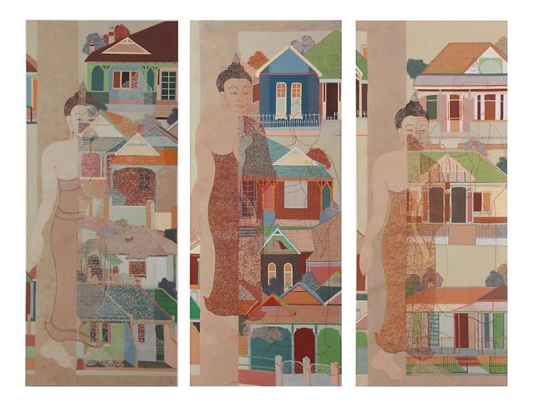 Phaptawan Suwannakudt Grey Wall of the World, Fragile as the Sound of Golden Bell, 2007