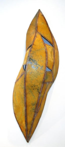 Nathan Slate Joseph,  Kalahari Kalahari II , 2006, Pure pigment on galvanized steel, 72 x 24 x 2&quot;