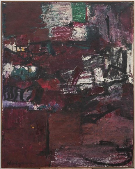 Grace Hartigan, Pomegranate, 1961&ndash;62, oil on canvas, 62.75 x 50 inches