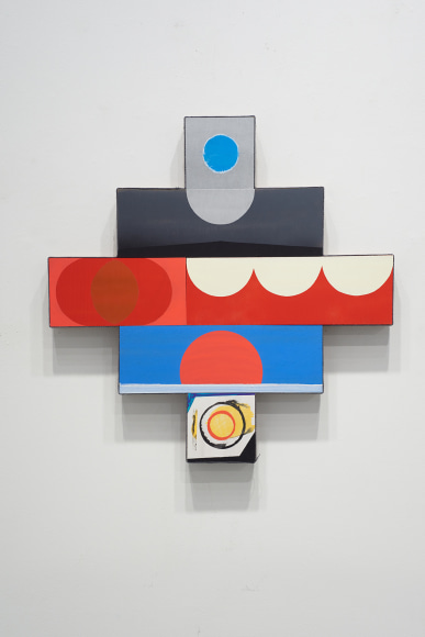 Matthew Kirk, A New Moon, 2024, mixed media, 76.2 x 76.2 cm (30 x 30 inches)