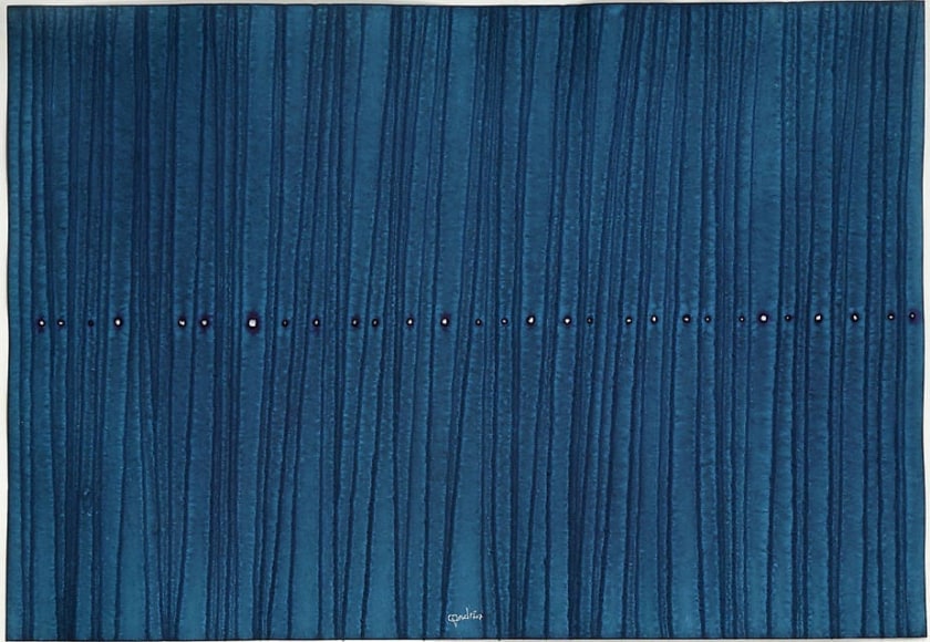 Sagara VIII, 2007, Ink and dye on paper, 39 x 27"
