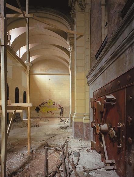 &ldquo;Disco Bank,&rdquo; formerly Iglesia de San Felipe Neri, Aguiar No. 401, Habana Vieja, Havana, Cuba, 1997, archival inkjet print, 60 x 50 inches