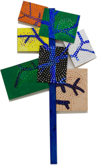 Susan Weil, Wind, 2006 Acrylic on wood 63 x 37&quot;