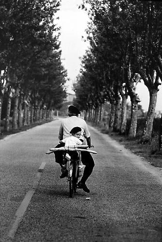 Elliott Erwitt, Provence, France 1955, gelatin silver print, 16 x 20 inches. &copy; Elliott Erwitt