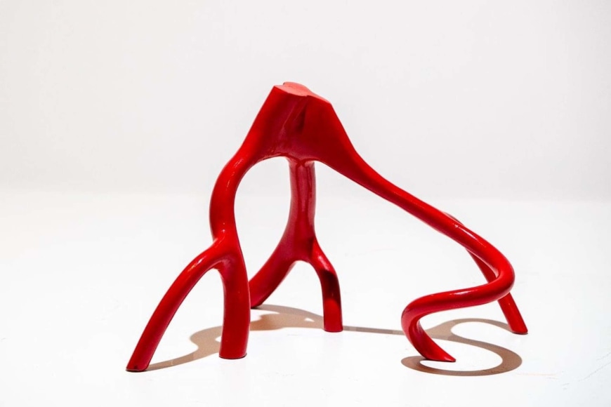 Steve Tobin, Untitled, painted steel, 25.4 x 38.1 x 30.5 cm (10 x 15 x 12 inches)