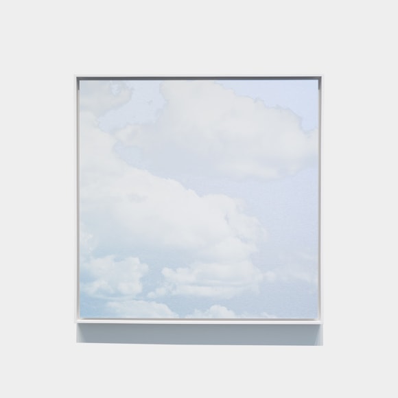 Unkai (A Sea Of Clouds) September 28 2023 3:42:19 PM NYC, 2023, ink on aluminum composite, 37.5 x 37.5 inches/95.3 x 95.3 cm