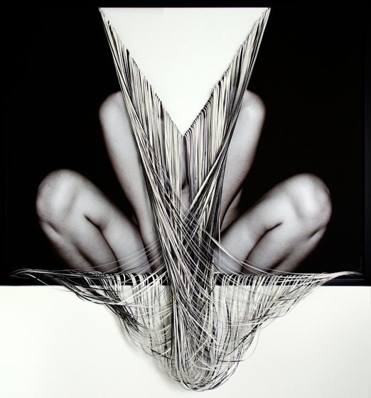 , Restlessness, 2015, C-type print and hand-cut canvas, 44.1 x 33.5 inches/112 x 85 cm