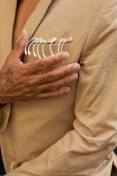 Qiana Mestrich, The Right to Wear War from Thrall, 2020, archival inkjet print, 30.5 x 45.7 cm (12 x 18 inches)