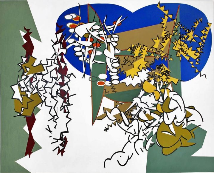 Book VIII: The Wanderings of Odysseus , 2006, Acrylic on canvas, 97 x 127.25&quot;