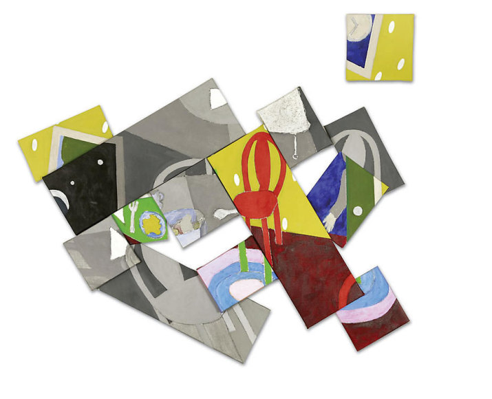 Scrambled Eggs, 2008, Acrylic on canvas, 65 x 72 x 2.5&quot;