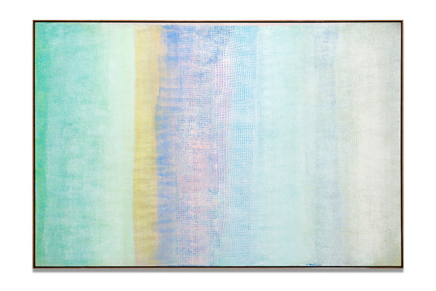 Robert Natkin, Bath Apollo (Series), 1977, acrylic on linen, 122 x 183 cm (48 x 72 inches)