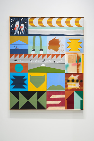 Matthew Kirk, Clear Your Eyes, 2024, mixed media, 152.4 x 122 cm (60 x 48 inches)