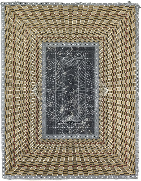 Anil Revri,  Geometric Abstraction , Mixed media on canvas, 30 x 40&quot;