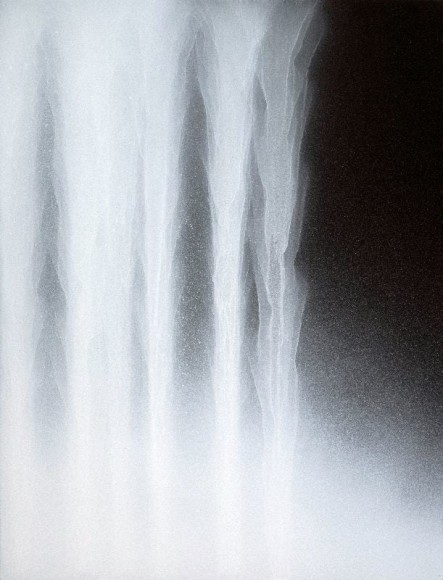 Hiroshi Senju, Waterfall (b), 2007, pure pigment on mulberry paper mounted on board, 66 x 50.8 cm (26 x 20 inches)