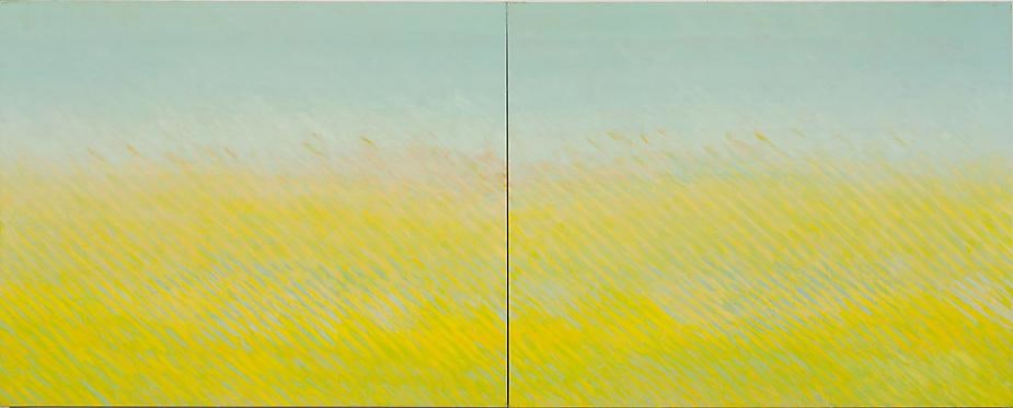 Joan Vennum Latitude, 2007  Oil on canvas  48 x 120&quot;