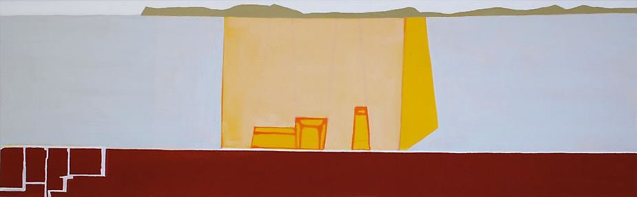 Frances Barth yellow volume	2008	Acrylic on canvas	24 x 78"