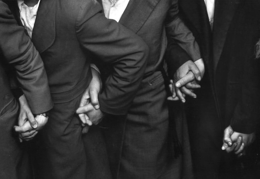 Israel, Orthodox Jewish Ceremony, 1973, Silver gelatin print, 22.5 x 32.5&quot;