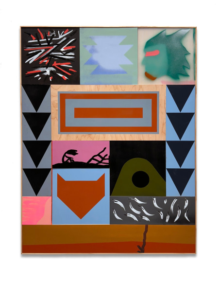 My Sweet Angel, 2024, mixed media, 48 x 36 inches/122 x 91.4 cm