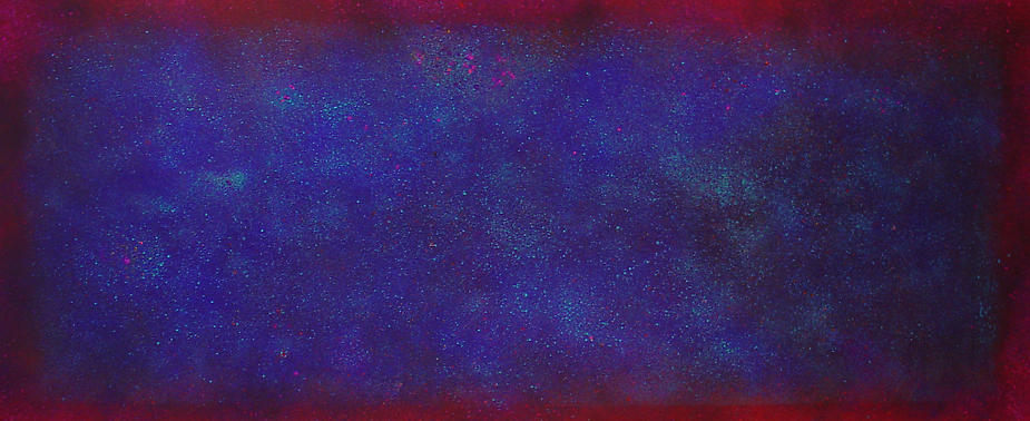 Natvar Bhavsar, ALPAA, 2005, Pure pigment on canvas, 45 x 108&quot;