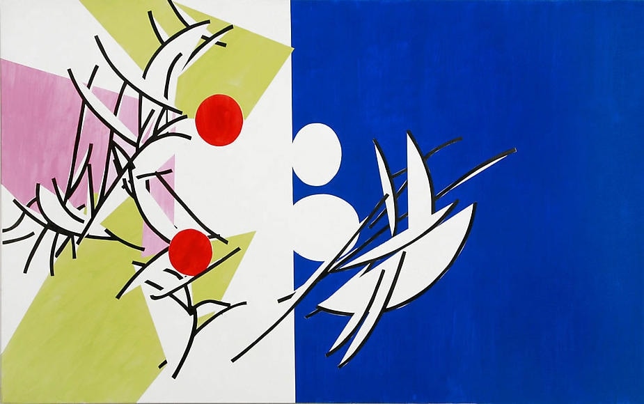 Phineus&#039;s Advice II, 2002, Acrylic on canvas, 44 x 70&quot;
