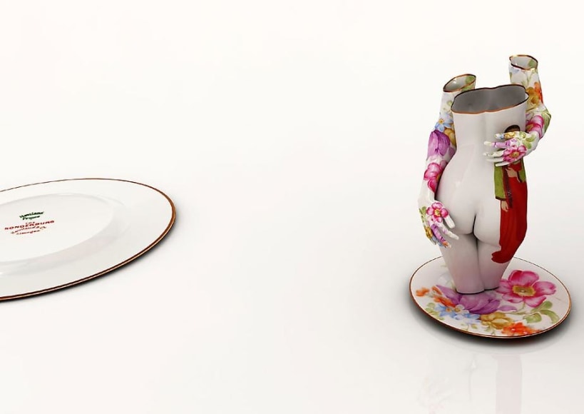 Kim Joon, Fragile&ndash;Chunhyang on the Limoges, 2010, digital print, 100 x 140 cm (39.4 x 55.1 inches)