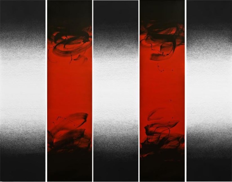 Untitled, 2011 Acrylic, pen and varnish on canvas