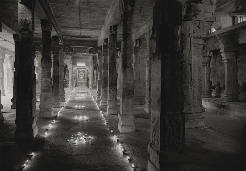 , Kenro Izu, Kanchipuram #638, 2012, archival pigment print, 36 x 48 inches; © Kenro Izu