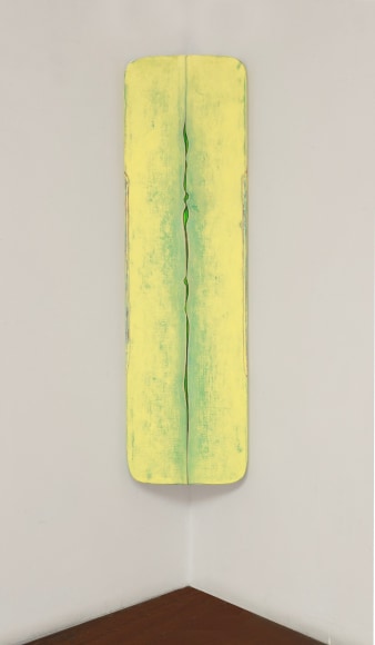 Robert Yasuda, Na Hoa, 2022, acrylic on fabric on wood, 139.7 x 40.6 centimeters (55 x 16 inches)