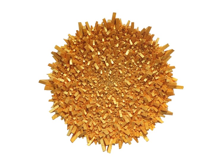 Aggregation 17 - SE071 (Star 27),&nbsp;2017, mixed media with Korean mulberry paper, 130 x 130 cm/51.2 inches