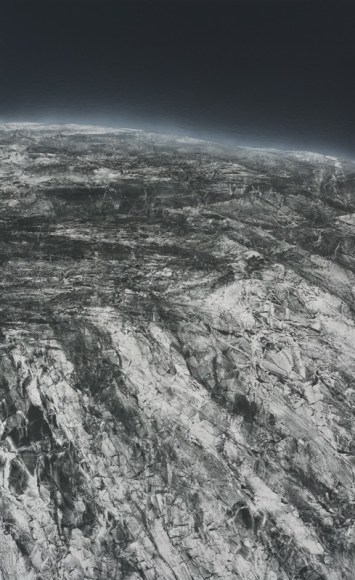 Hiroshi Senju, At World's End #21, 2017, acrylic and natural pigments on Japanese mulberry paper mounted on board, 57.3 x 35.2 inches/145.6 x 89.4 cm