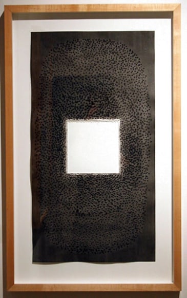 Sohan Qadri, Tripti, 1996, Ink & dye on paper, 39 x 27"