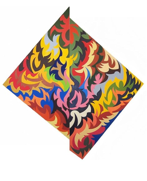 Stan Gregory, Pinch Back, 2012, oil on canvas, 111 x 101 inches