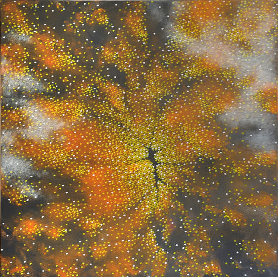 Hosook Kang, Alchemy 13 [04], 2014, acrylic on canvas, 121.9 x 121.9 cm (48 x 48 inches)