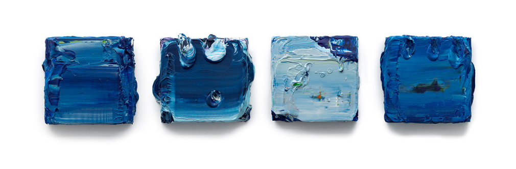 Jane Lee, Painting Is #8, 2022, acrylic paint and mixed media on fibreglass, 36 x 36 x 7 cm (14.2 x 14.2 x 2.8 inches)