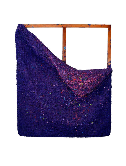 Jane Lee, Beyond the Canvas II, 2017, mixed media on canvas, wood stretcher, fiberglass, 125 x 105 x 23 cm (49.25 x 41.4 x 9 inches)