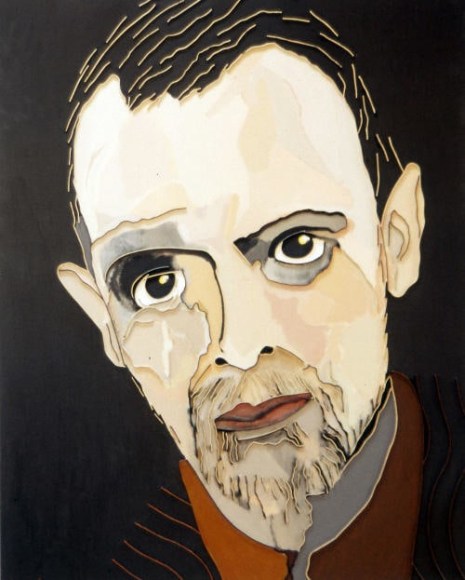 Lee Waisler, Paul Klee, 2007, Acrylic and wood on canvas, 60 x 48"