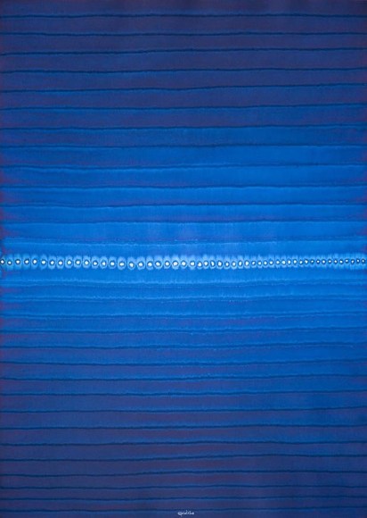 Ananda, 2008, Ink and dye on paper, 55 x 39&quot;