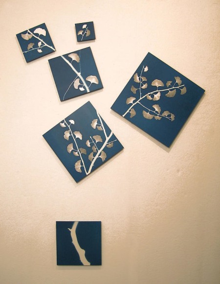 Blue Sky Silver Gingko, 2007 Blueprint 73.5 x 58.5"