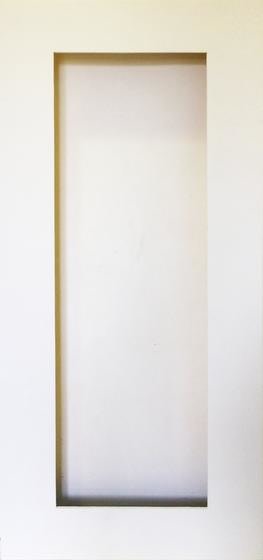 , Warren Khong, #089‬, 2015, acrylic, wall paint, wood, plaster‬, 184 x 80 x 10 cm‬‬