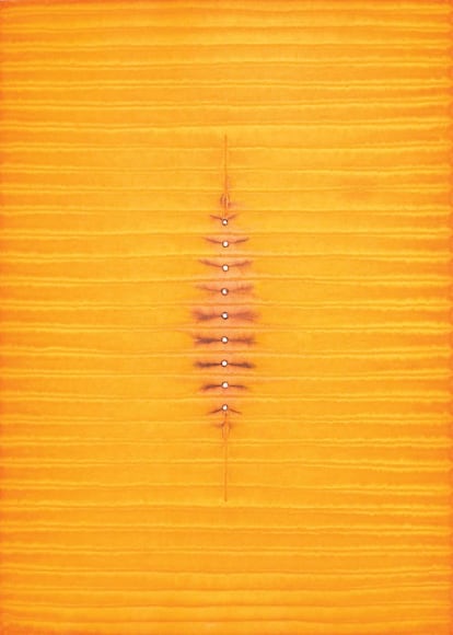 Adya, 2008, Ink and dye on paper, 55 x 39&quot;