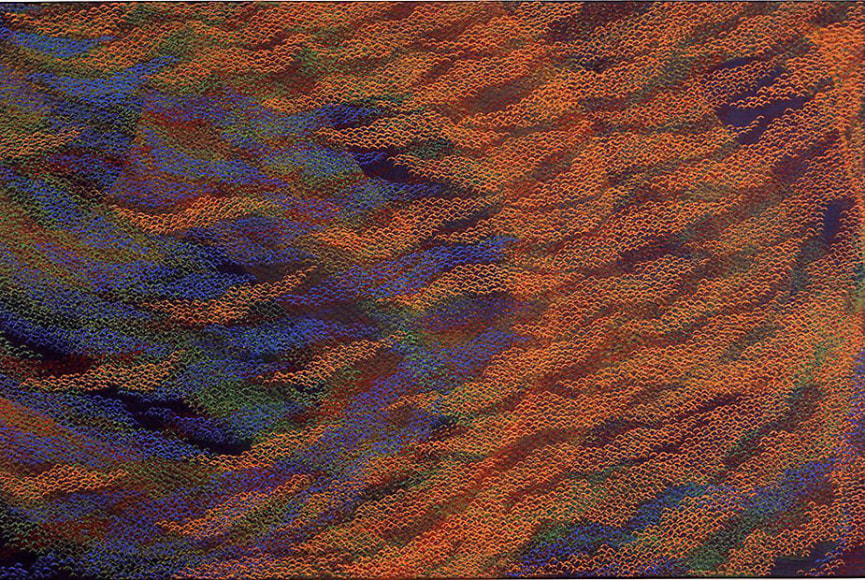 Movement V, 2007, Acrylic on canvas, 24 x 36"